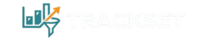 Logo TrackSet su sfondo scuro